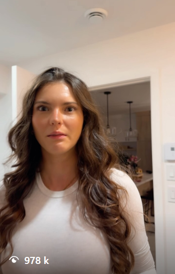 Blurred Instagram reel from a managed creator